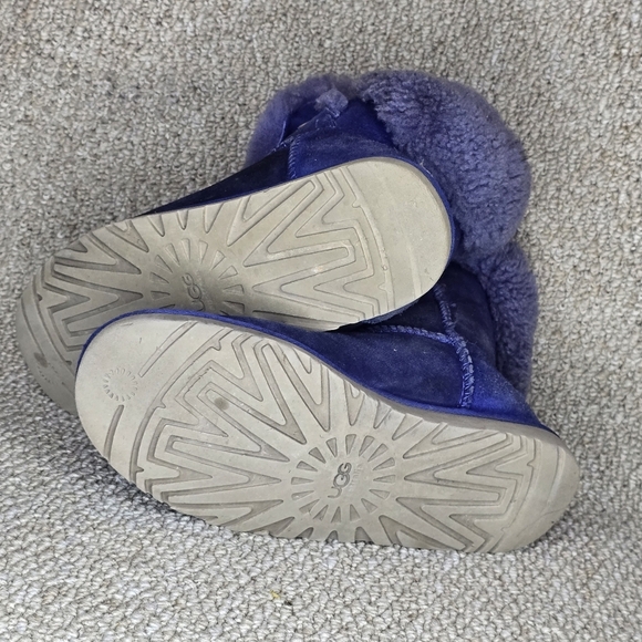 Dark Blue Bailey Buttom UGG BOOTS Size 8 - Picture 4 of 4